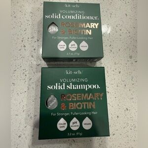Kitsch Rosemary and Biotin solid shampoo and conditioner bars (one of each) NEW